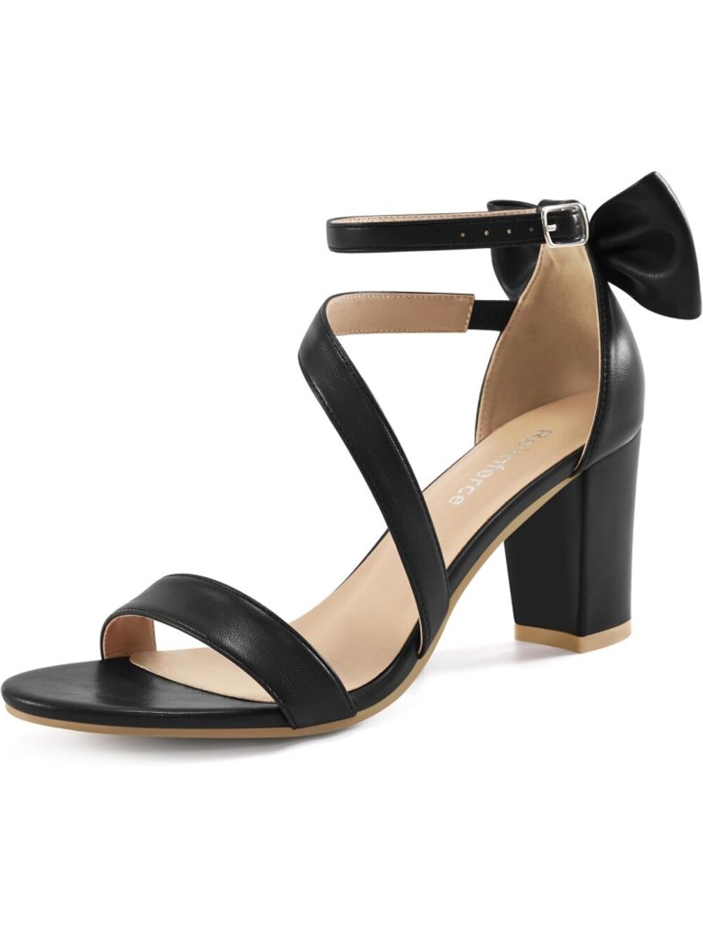 Women's Black Comfortable Heel Slip On for Wedding No Blisters & Sore Feet Shoes